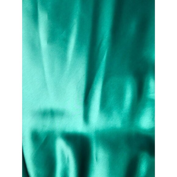 Women's - Jessica McClintock for Gunne Sax Green Satin Formal Gown, Size 7/8 - Picture 16 of 16